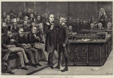 Arresto di Mr Bradlaugh nella Camera dei Comuni da Frank Dadd
