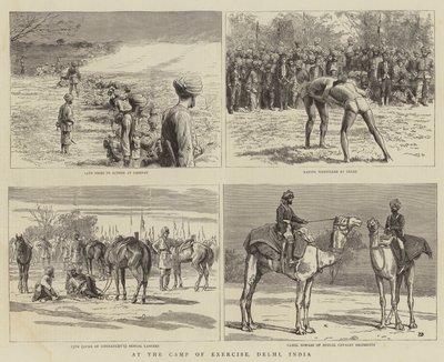 Al campo di esercitazione, Delhi, India da Frank Dadd