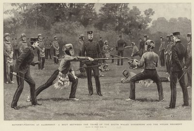 Combattimento con baionetta ad Aldershot da Frank Dadd