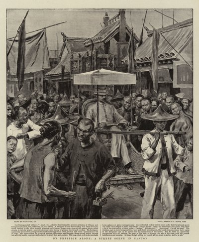 Solo per prestigio, una scena di strada a Canton da Frank Dadd