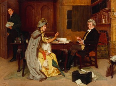 Consultando il suo avvocato, 1892 da Frank Dadd