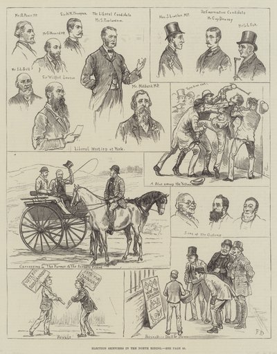 Schizzi elettorali nel North Riding da Frank Dadd