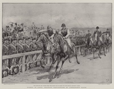 Eventi a Parigi, precauzioni militari alle corse di Longchamps da Frank Dadd