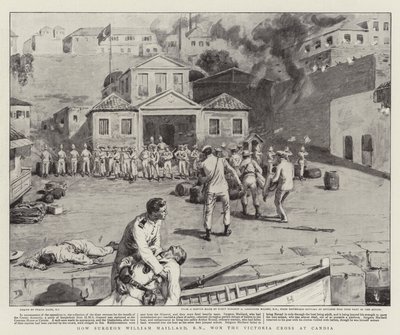 Come il chirurgo William Maillard, RN, ha vinto la Victoria Cross a Candia da Frank Dadd