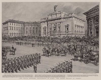 Le festività del matrimonio reale a Roma, la grande parata delle truppe da Frank Dadd