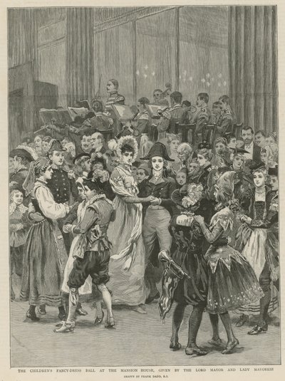 Il ballo in maschera dei bambini alla Mansion House da Frank Dadd
