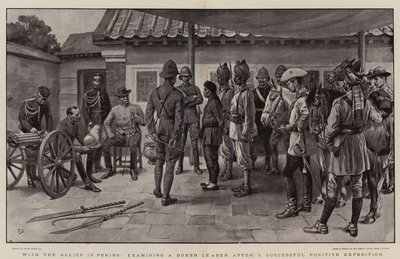 Con gli alleati a Pechino, esaminando un capo Boxer dopo una spedizione punitiva di successo da Frank Dadd