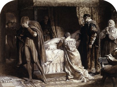Scene da Romeo e Giulietta: la camera di Giulietta da Frank Dicksee