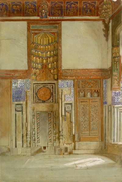 Interno della Casa del Mufti Sheikh El Mahadi, Il Cairo da Frank Dillon