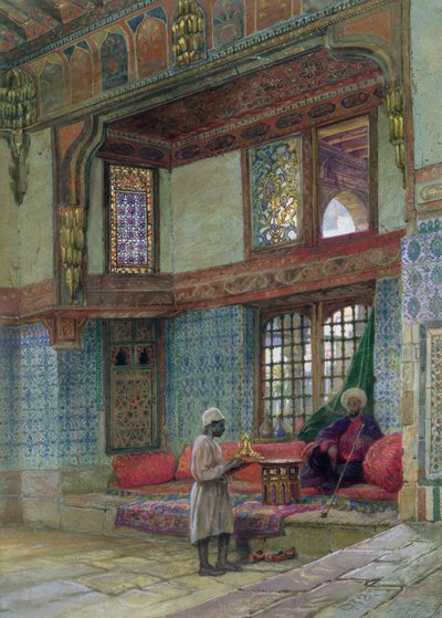 Nicchia nella sala di ricevimento nella casa del Mufti Sheik El Mahadi, Il Cairo da Frank Dillon