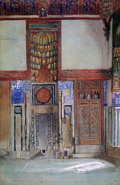 La casa di Moufti Sheikh el Mahadi, Il Cairo, 1873 da Frank Dillon