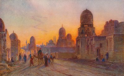 Le tombe dei califfi, Il Cairo, c1850-1906, 1906 da Frank Dillon
