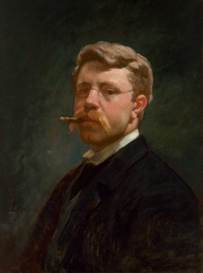 Autoritratto di Frank Duveneck, c. 1890 da Frank Duveneck
