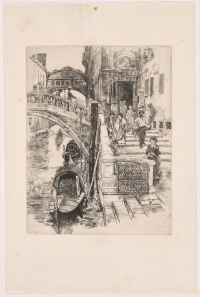Il ponte dei sospiri (seconda lastra) da Frank Duveneck