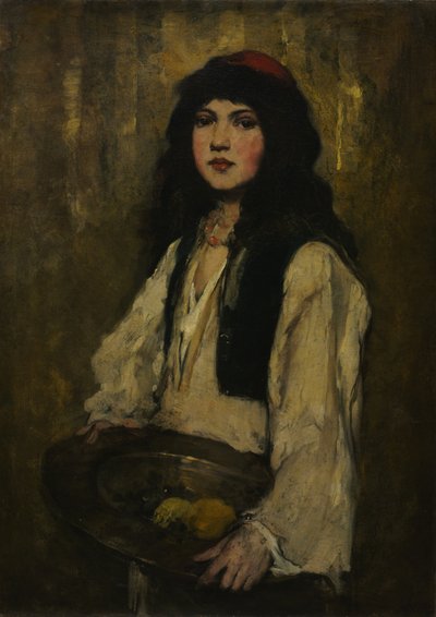 La ragazza veneziana, 1880 circa (olio su tela) da Frank Duveneck