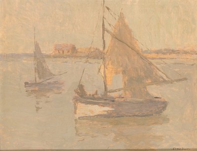 Barche da Pesca a Honfleur n. 1, n.d. da Frank Edwin Scott