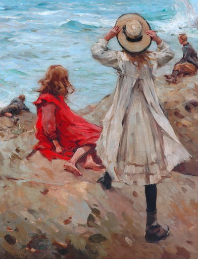 Bambini al mare da Frank Gascoigne Heath