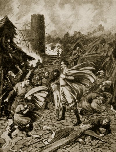 Il tornado del 1091, illustrazione da 