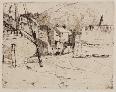 Porto di Polperro con ponte da Frank and Goulding Frederick Short