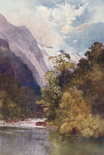 Nuova Zelanda: sul fiume Clinton da Frank H Wright