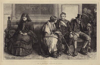 Alla stazione ferroviaria, uno studio da Frank Holl