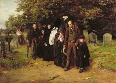 Io sono la Resurrezione e la Vita, o Il Funerale del Villaggio da Frank Holl