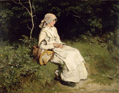 Riposo lungo la strada, 1879 da Frank Holl