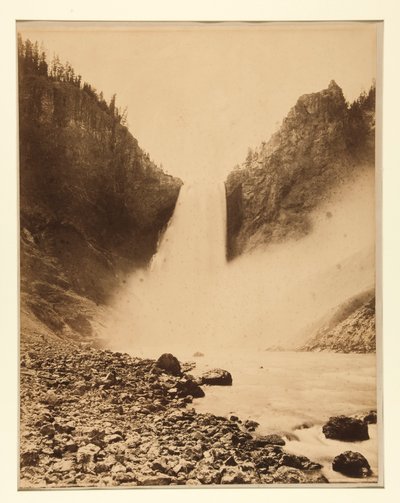 Grandi cascate di Yellowstone, 360 piedi da Frank Jay Haynes