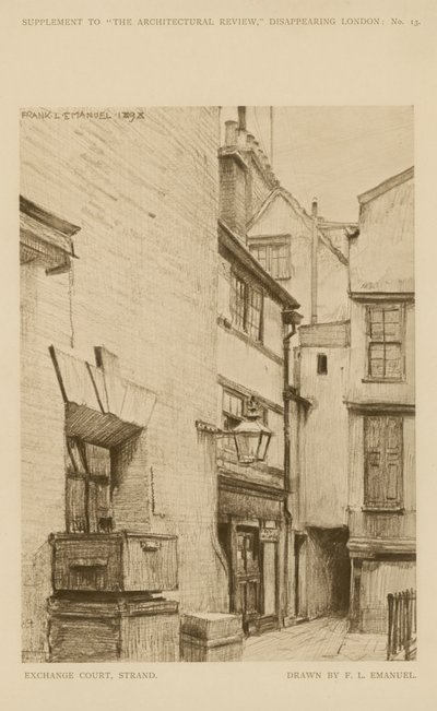 Exchange Court sulla Strand da Frank Lewis Emanuel