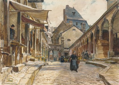Giorno di mercato, Dinan da Frank Lewis Emanuel