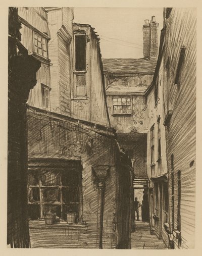 Il vecchio cavallo e il groom, dietro Holborn Above Bars, Londra da Frank Lewis Emanuel
