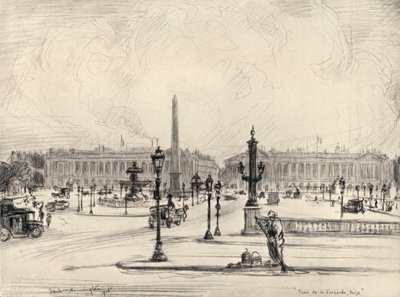 Place de la Concorde, 1915 da Frank Milton Armington