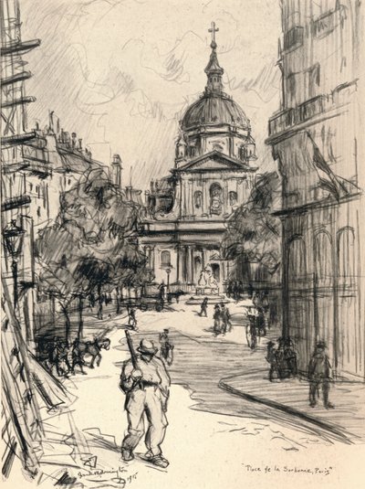 Place de la Sorbonne, 1915 da Frank Milton Armington