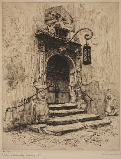 Portale del municipio di Rothenburg da Frank Milton Armington
