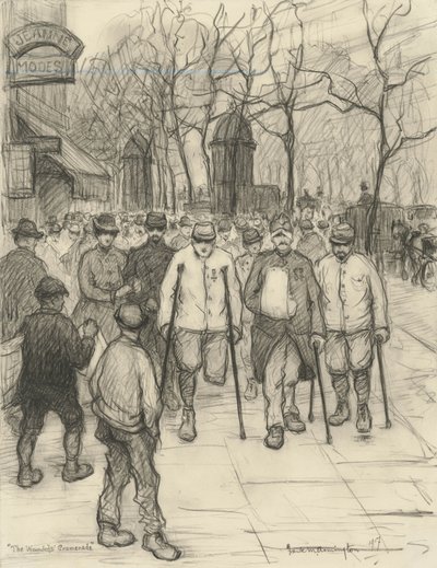 La passeggiata dei feriti, 1917 da Frank Milton Armington