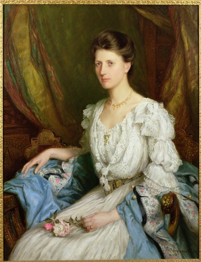 Ritratto di una signora edoardiana, Rosalie Sinclair da Frank Moss Bennett