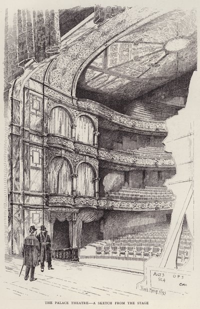 Interno del Palace Theatre, Londra da Frank Murray