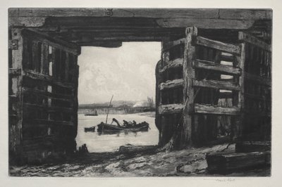 Un Arco del Vecchio Ponte di Battersea da Frank Short