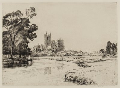 Canterbury dai prati, 1930 da Frank Short