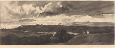 Una strada dello Yorkshire da Frank Short, after Peter De Wint