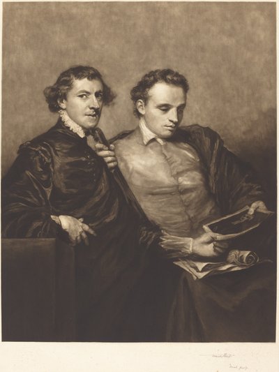 Ritratto di due gentiluomini da Frank Short, after Sir Joshua Reynolds