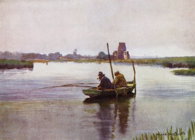 Norfolk Broads: Pesca alla brema vicino all