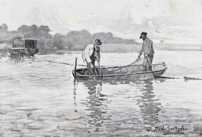 Norfolk Broads: Tirando su le anguille da Frank Southgate