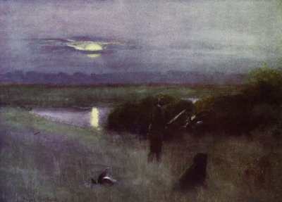 Norfolk Broads: Sorgere della luna, a Flight da Frank Southgate