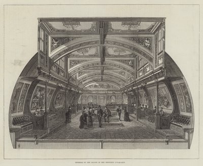 Interno del salone nella nave a vapore Bessemer da Frank Watkins