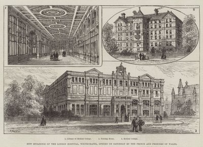 Nuovi Edifici del London Hospital, Whitechapel, inaugurati sabato dal Principe e dalla Principessa di Galles da Frank Watkins