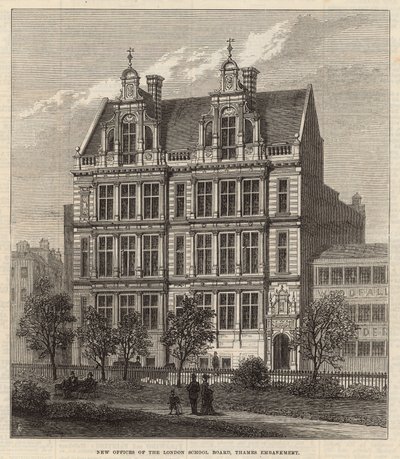 Nuovi Uffici del London School Board, Thames Embankment da Frank Watkins