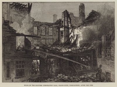 Rovine della Scottish Corporation Hall, Crane-Court, Fleet-Street, dopo l