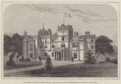 La visita della Regina al Galles del Nord, Pale Mansion House, Llandderfel, occupata dalla Regina da Frank Watkins