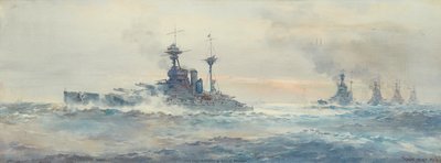 H.M.S. Queen Elizabeth Battle Squadron da Frank Watson Wood